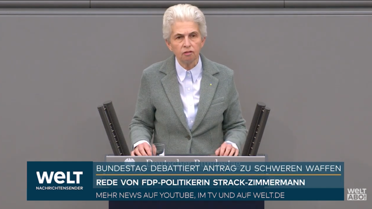 Marie-Agnes Strack-Zimmermann im Plenum